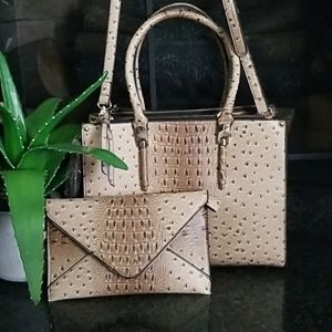 Stunning Vegan Alligator Embossed Handbag